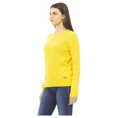 Baldinini Trend Yellow Cashmere Women Sweater