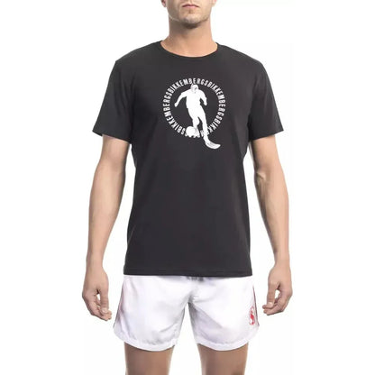 Bikkembergs Black Cotton Men T-Shirt