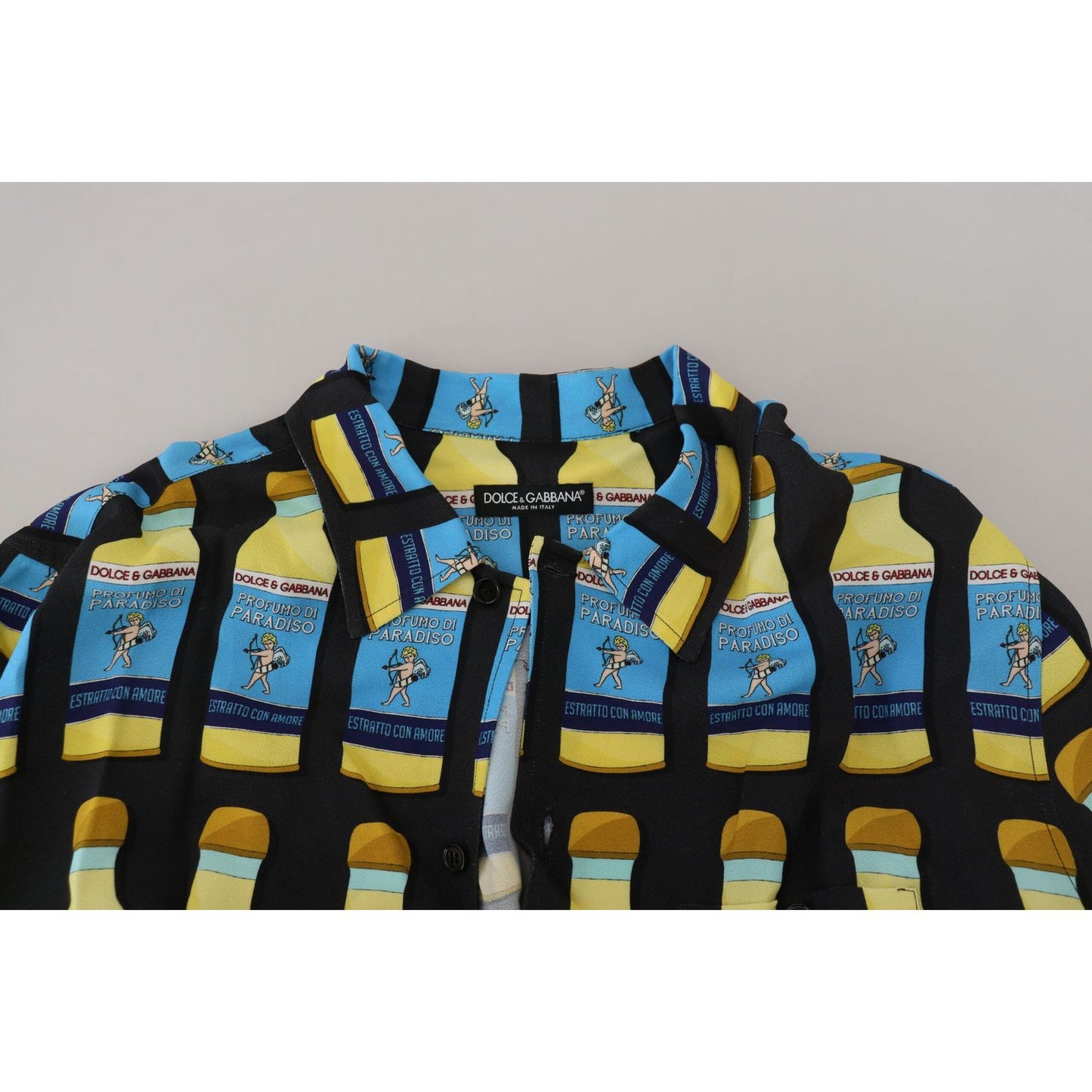 Dolce & Gabbana Multicolor Printed Viscose Casual Shirt