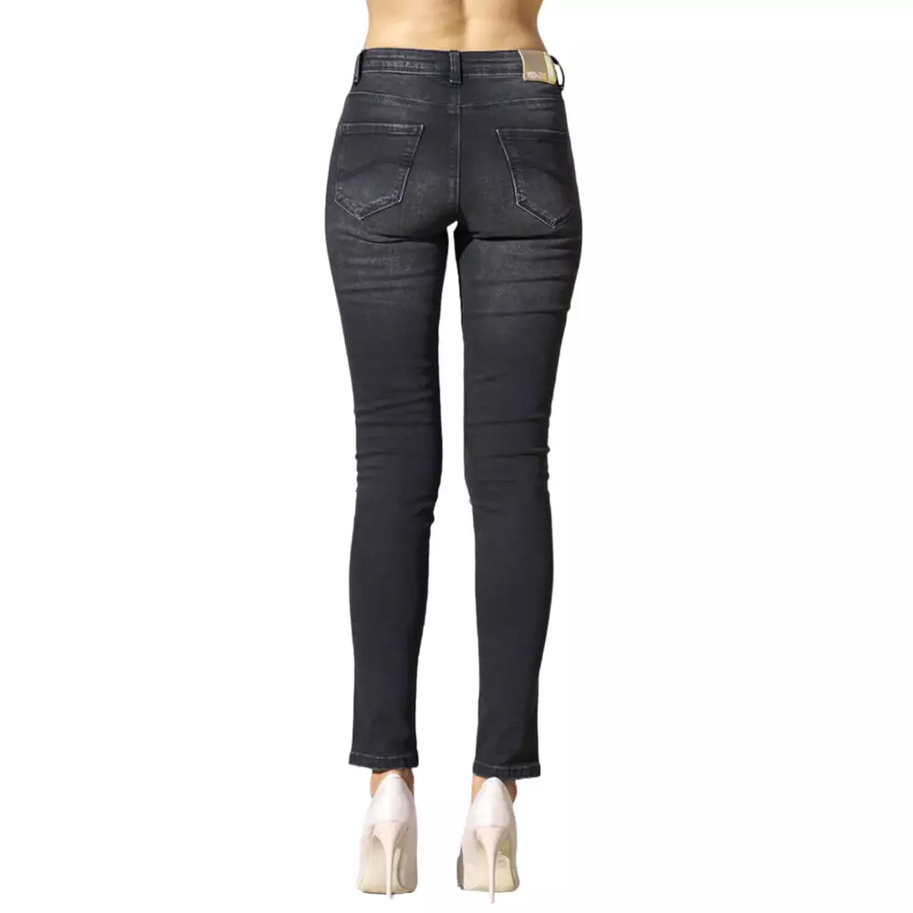 Yes Zee Black Cotton Jeans Denim