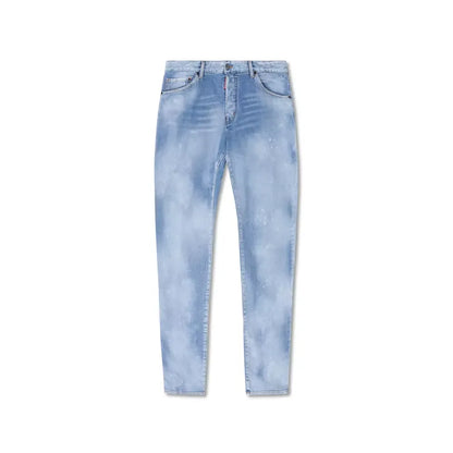 Dsquared² Blue Cotton Men Jeans