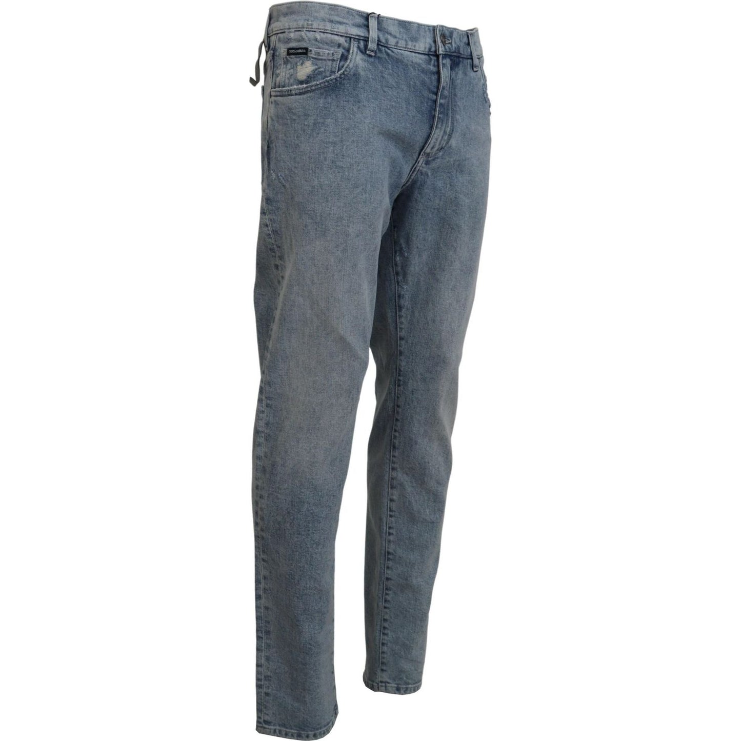 Dolce & Gabbana Blue Wash Slim Fit Cotton Denim Jeans