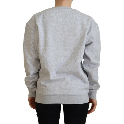 Philippe Model Gray Printed Long Sleeves Pullover Sweater