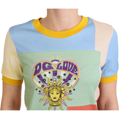 Dolce & Gabbana Multicolor Cotton DG Love Patchwork