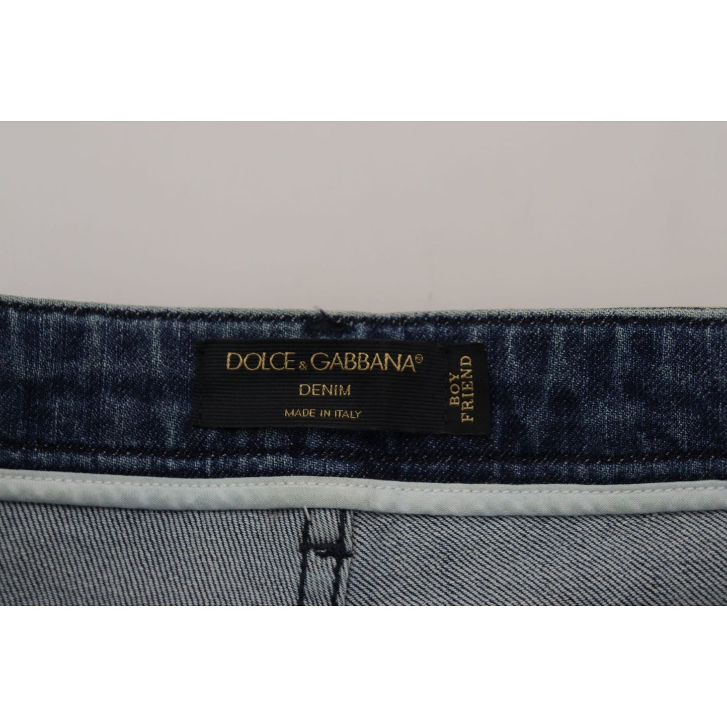 Dolce & Gabbana Yellow Leopard Cotton Straight Denim Jeans