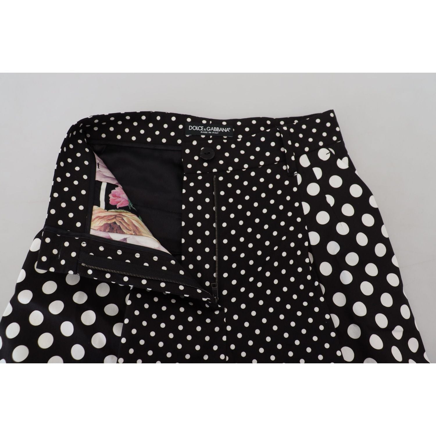 Dolce & Gabbana Multicolor Polka Dots High Waist  Pants