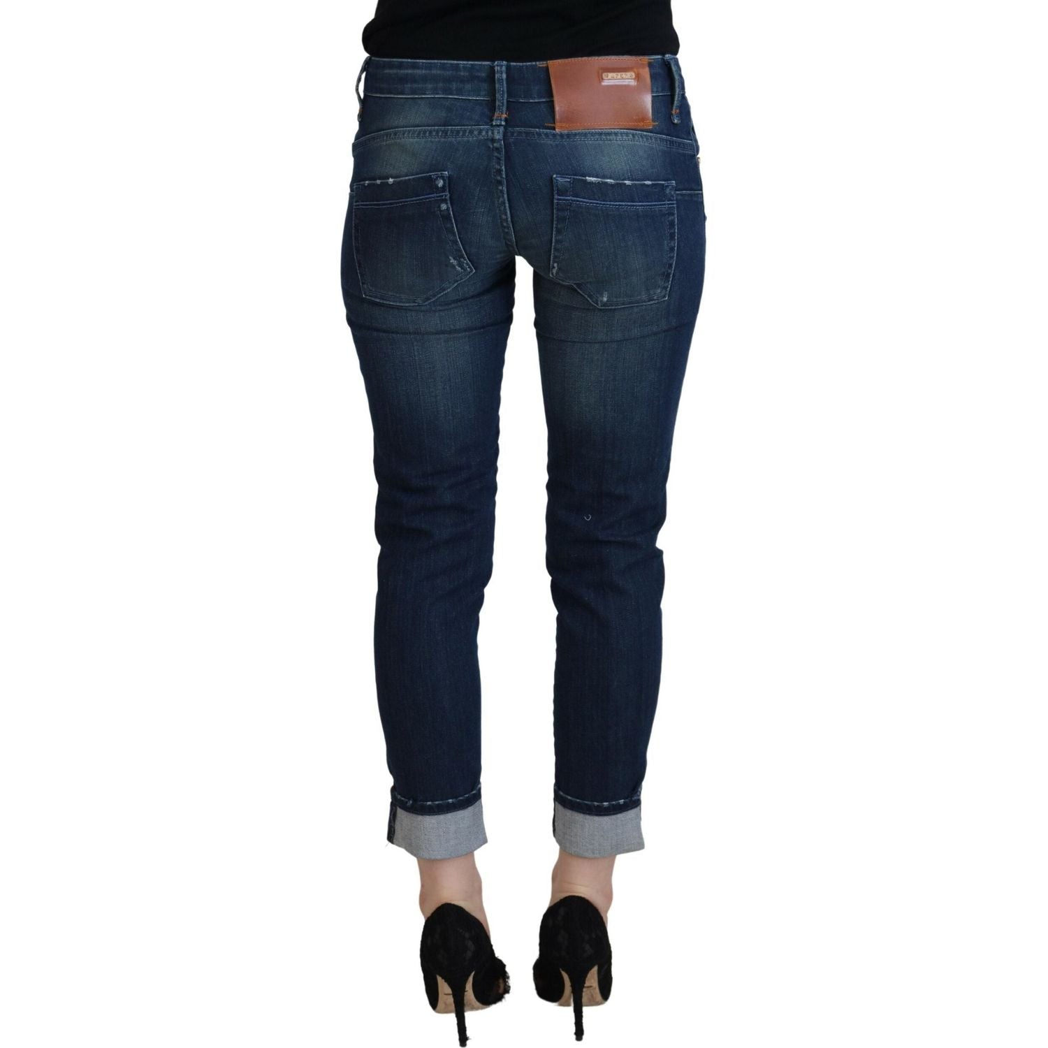 Acht Blue Cotton Slim Fit Women Casual Denim Jeans
