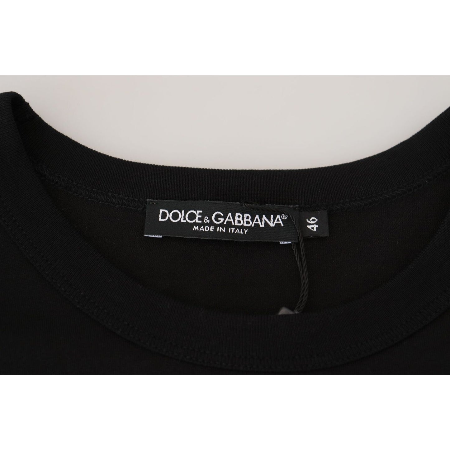 Dolce & Gabbana Black Sneak Peek Cotton Short Sleeve T-shirt