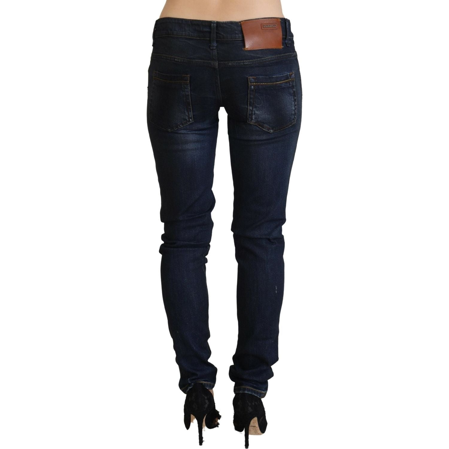 Acht Blue Low Waist Slim Fit Women Denim Jeans