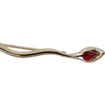 Dolce & Gabbana Silver Brass Crystal Spilla Serpente Brooch Pin Brooch