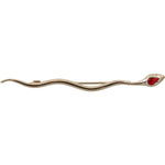 Dolce & Gabbana Silver Brass Crystal Spilla Serpente Brooch Pin Brooch