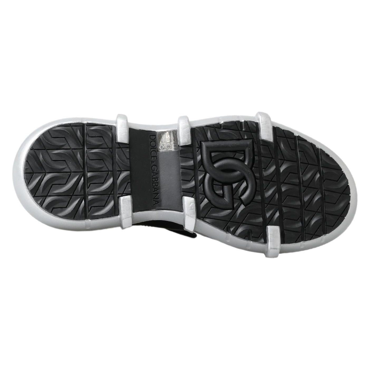 Dolce & Gabbana Black Nylon Galileo High Top Sneakers Shoes