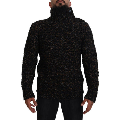 Dolce & Gabbana Brown Fatto A Mano Turtleneck Pullover Sweater