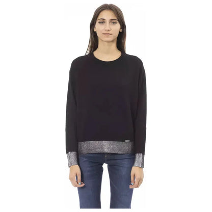 Baldinini Trend Black Wool Women Sweater