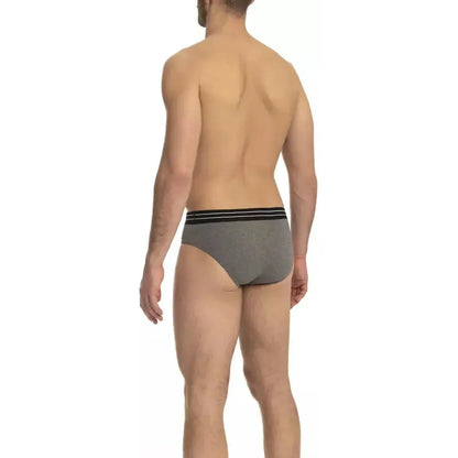 Cavalli Class Gray Cotton Men's Underwear Pack