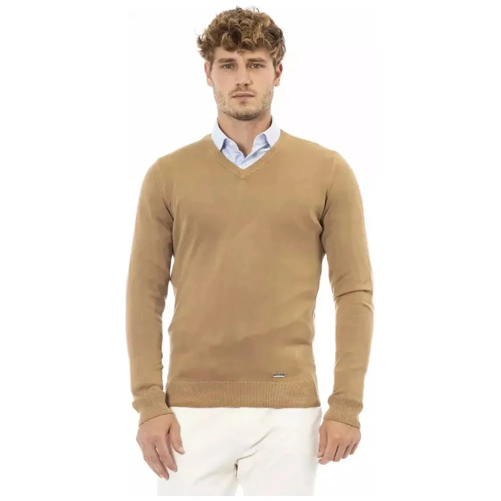 Baldinini Trend Beige Modal Men Sweater