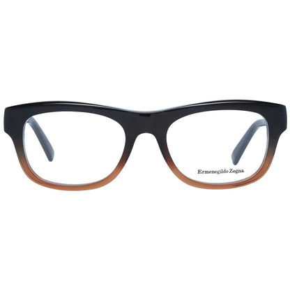 Ermenegildo Zegna Brown Plastic Glasses (Frames)