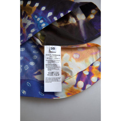 Dolce & Gabbana Luminaire Print Cotton Polo Top Men Shirt