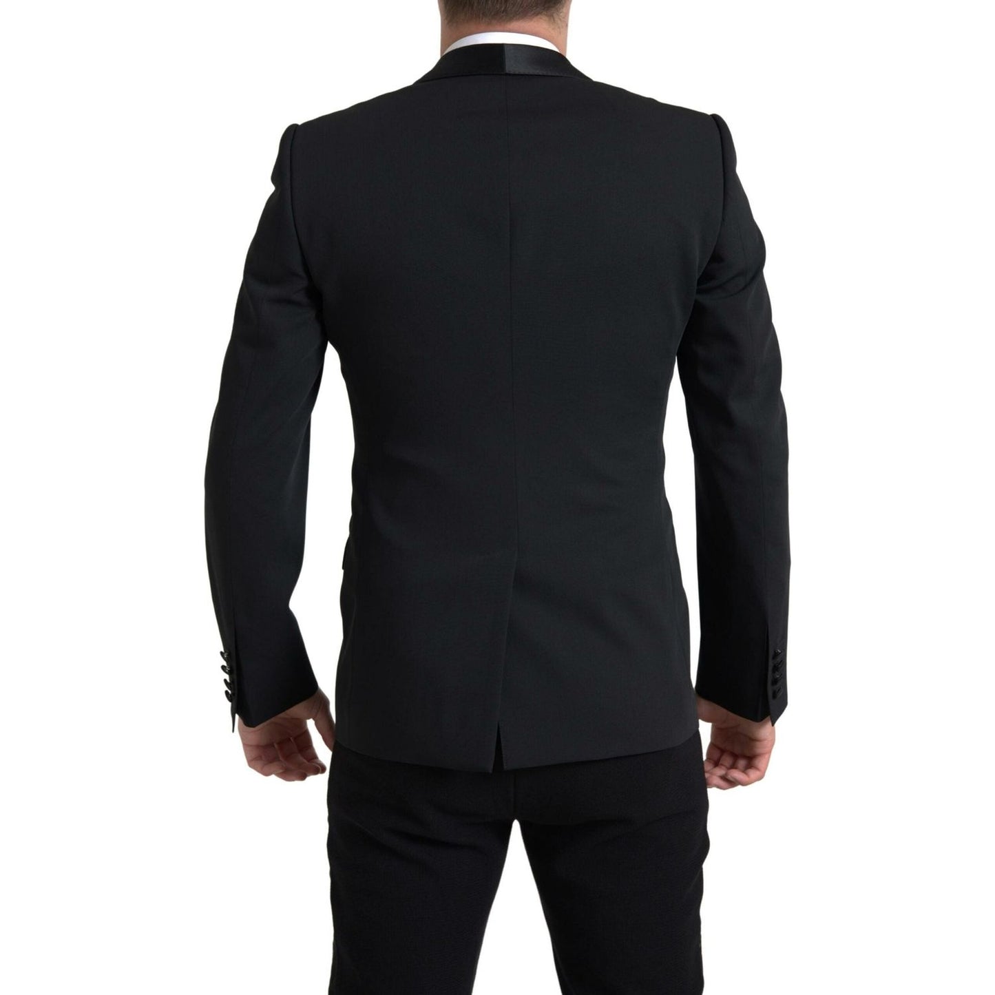 Dolce & Gabbana Black Wool Single Breasted MARTINI Blazer