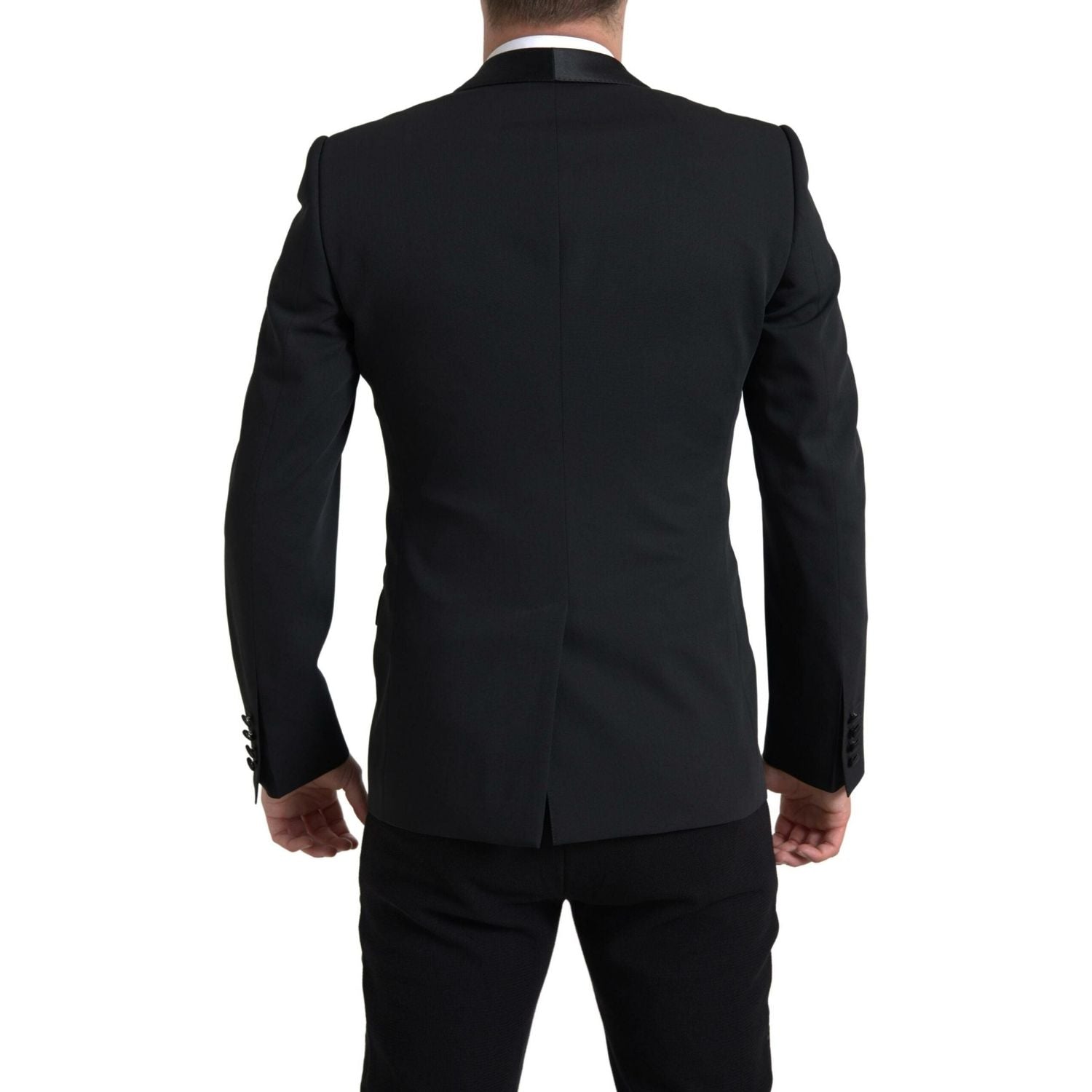 Dolce & Gabbana Black Wool Single Breasted MARTINI Blazer
