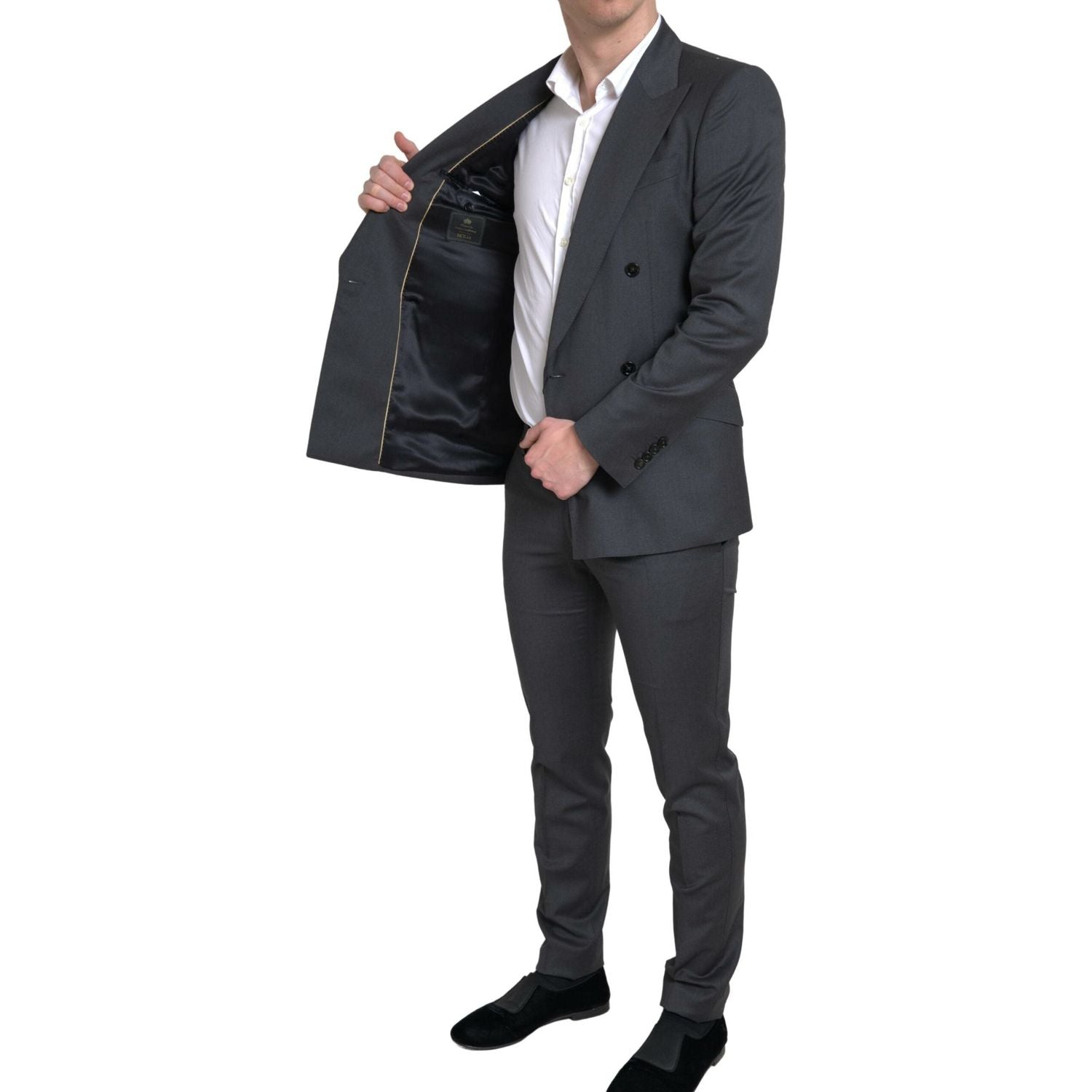 Dolce & Gabbana Gray 2 Piece Double Breasted SICILIA Suit