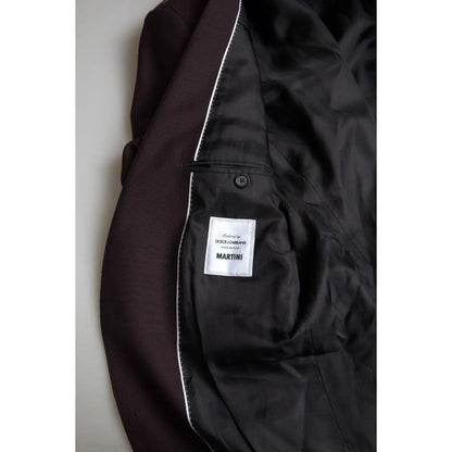Dolce & Gabbana Maroon 2 Piece Single Breasted MARTINI Suit