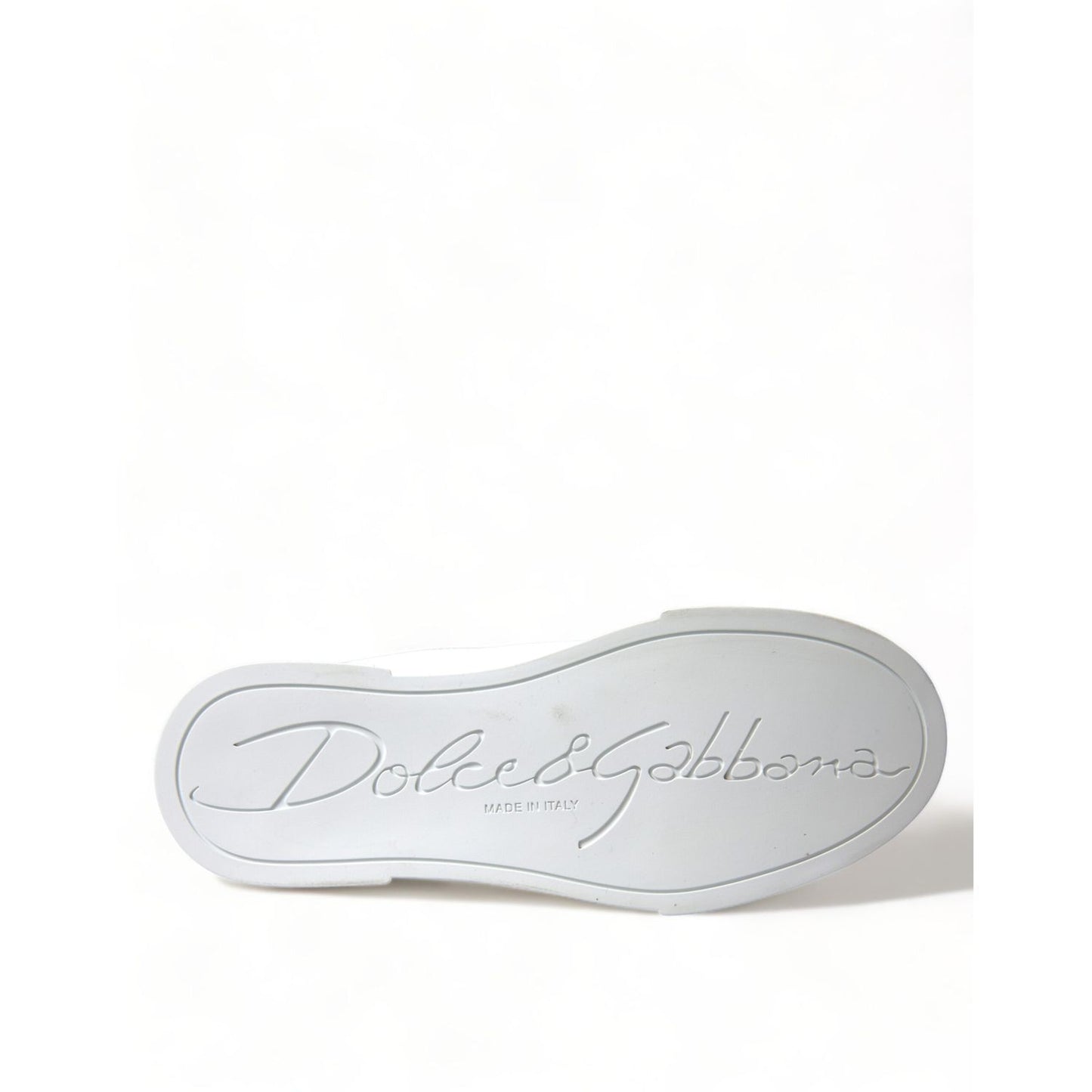 Dolce & Gabbana White Love Patch Portofino Classic Sneakers Shoes
