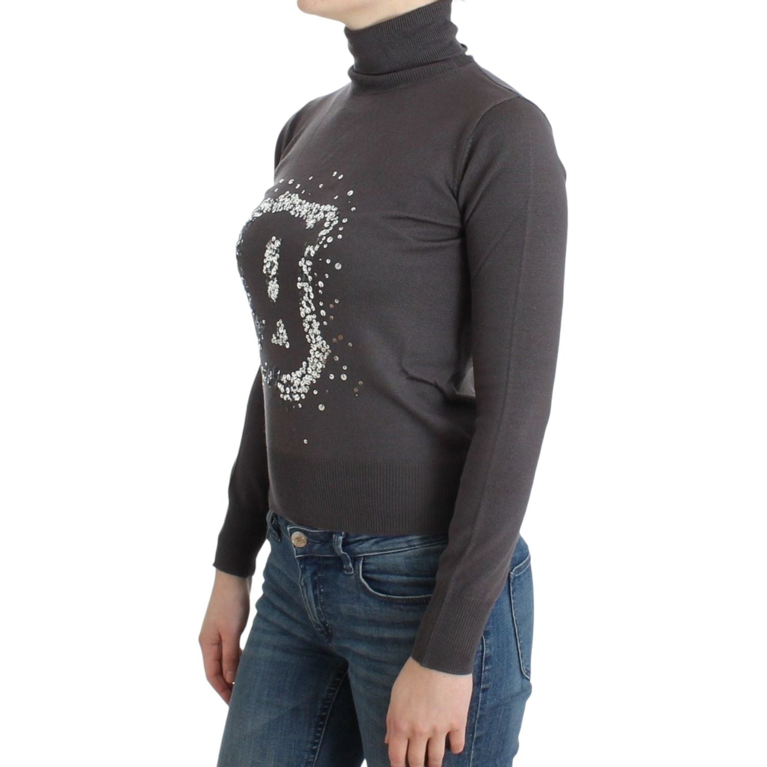 John Galliano Brown turtleneck cotton sweater