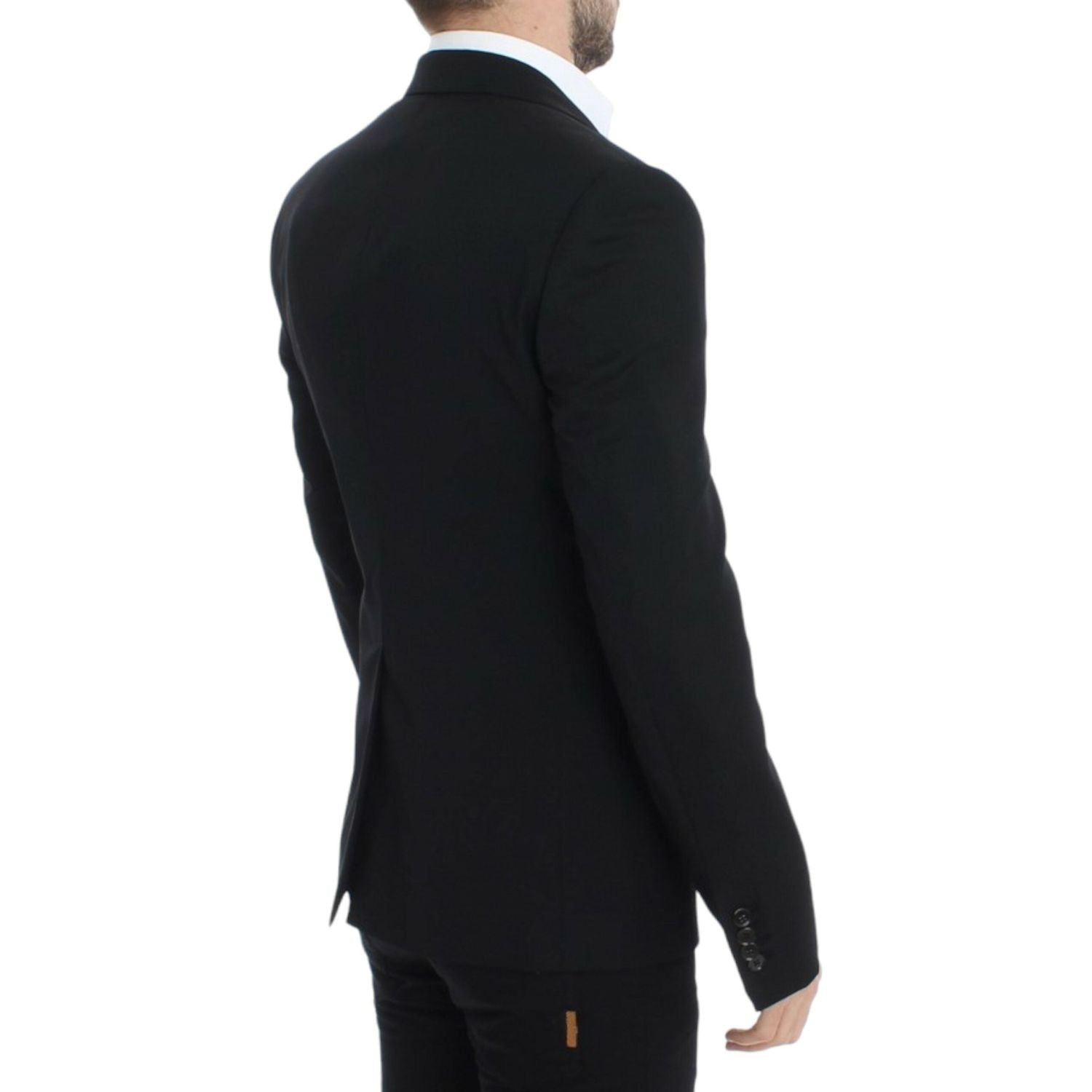 Dolce & Gabbana Black wool slim fit blazer