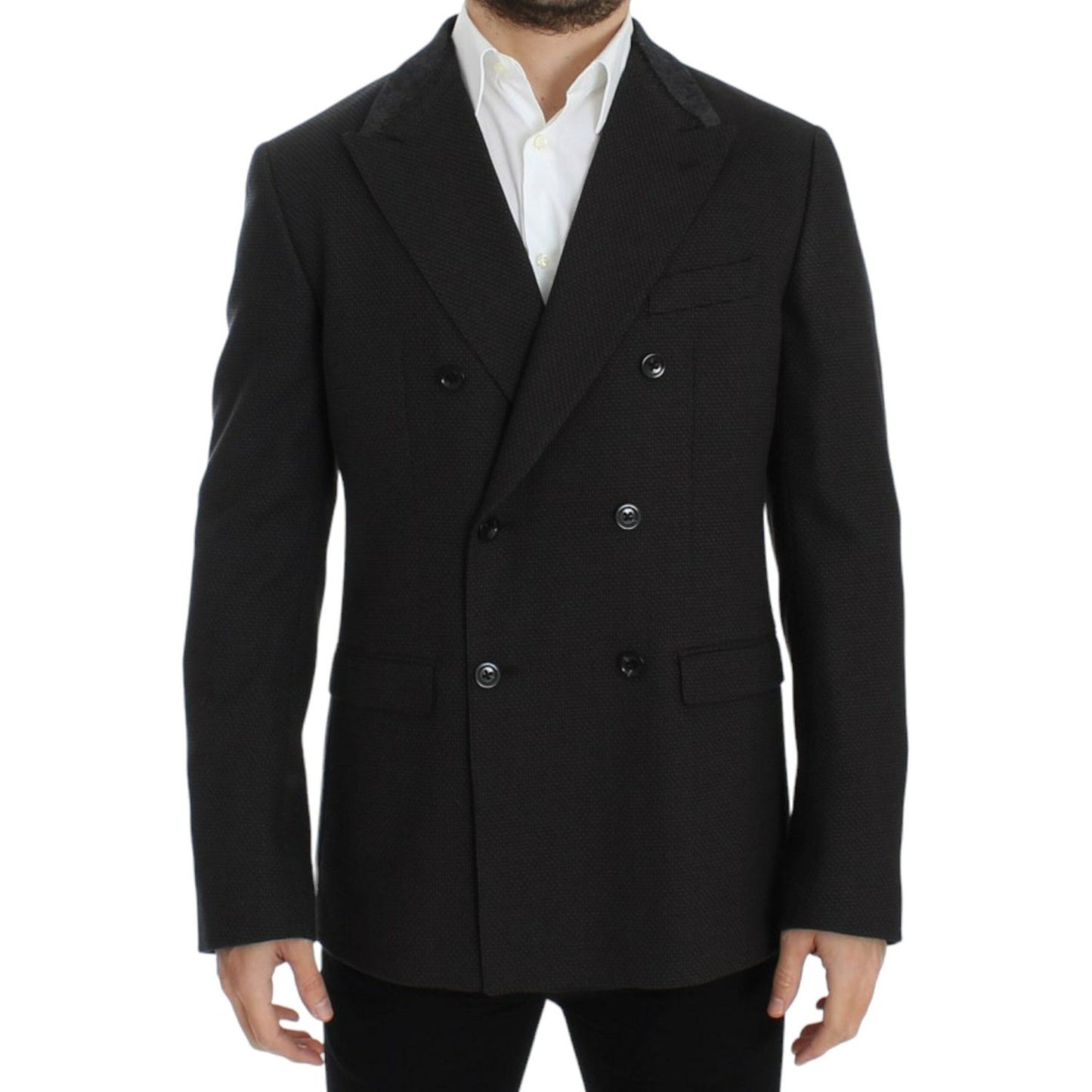Dolce & Gabbana Brown wool slim fit blazer
