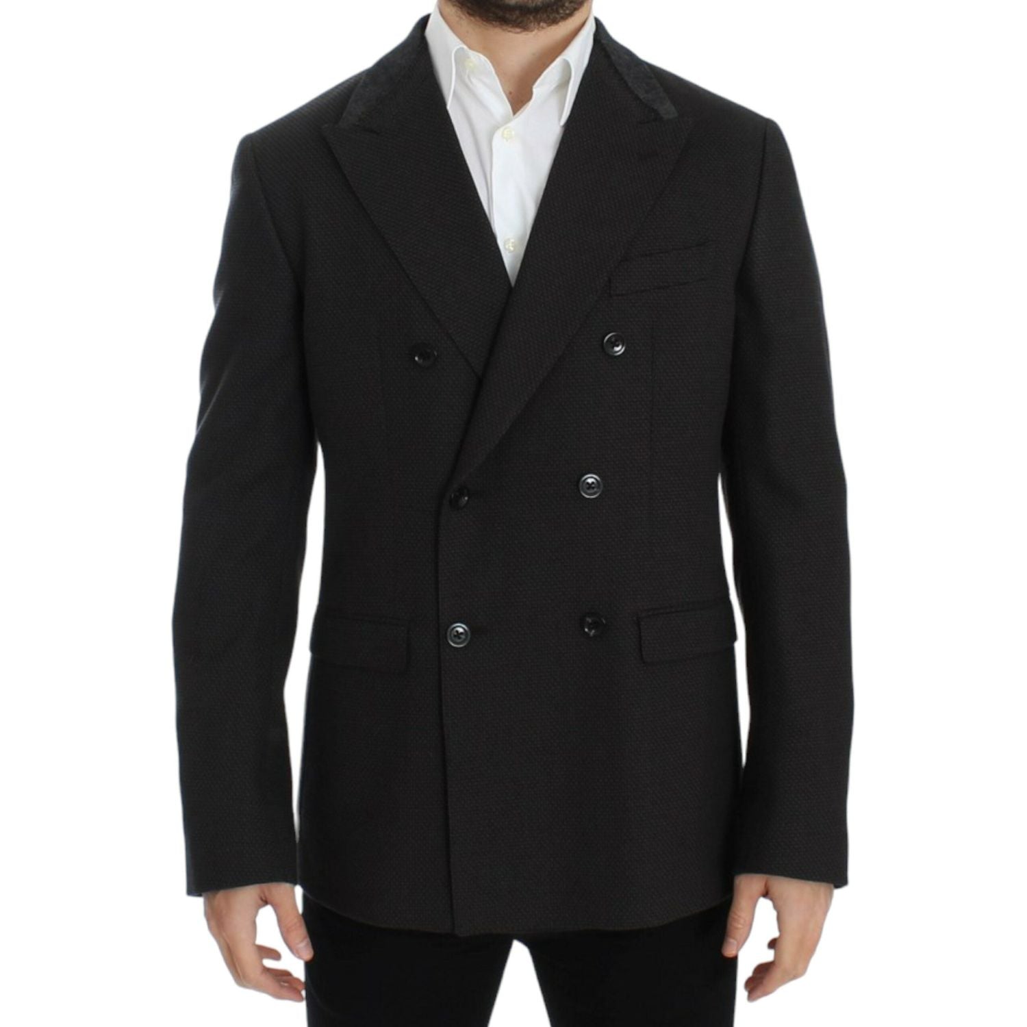 Dolce & Gabbana Brown wool slim fit blazer
