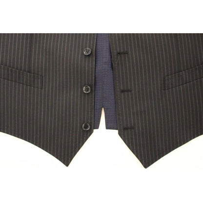 Dolce & Gabbana Gray Stretch Formal Dress Vest Gilet