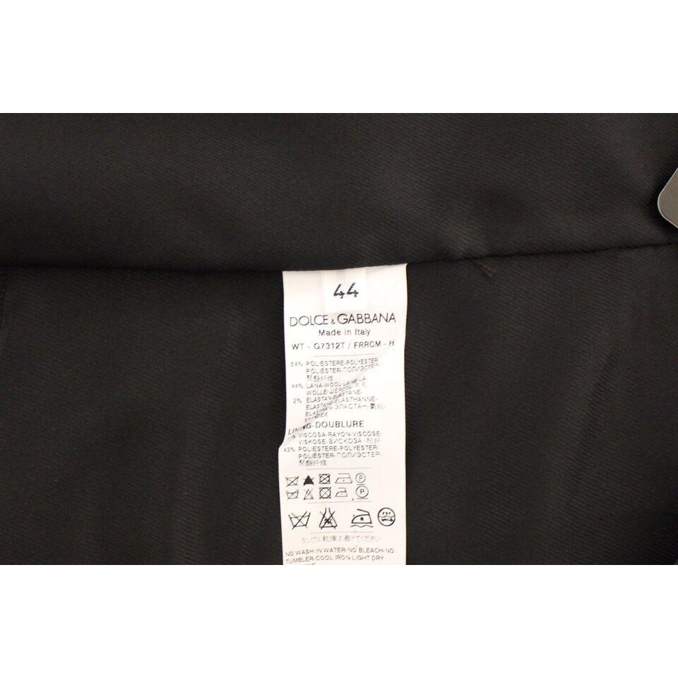 Dolce & Gabbana Gray Wool Stretch Dress Vest Jacket Blazer