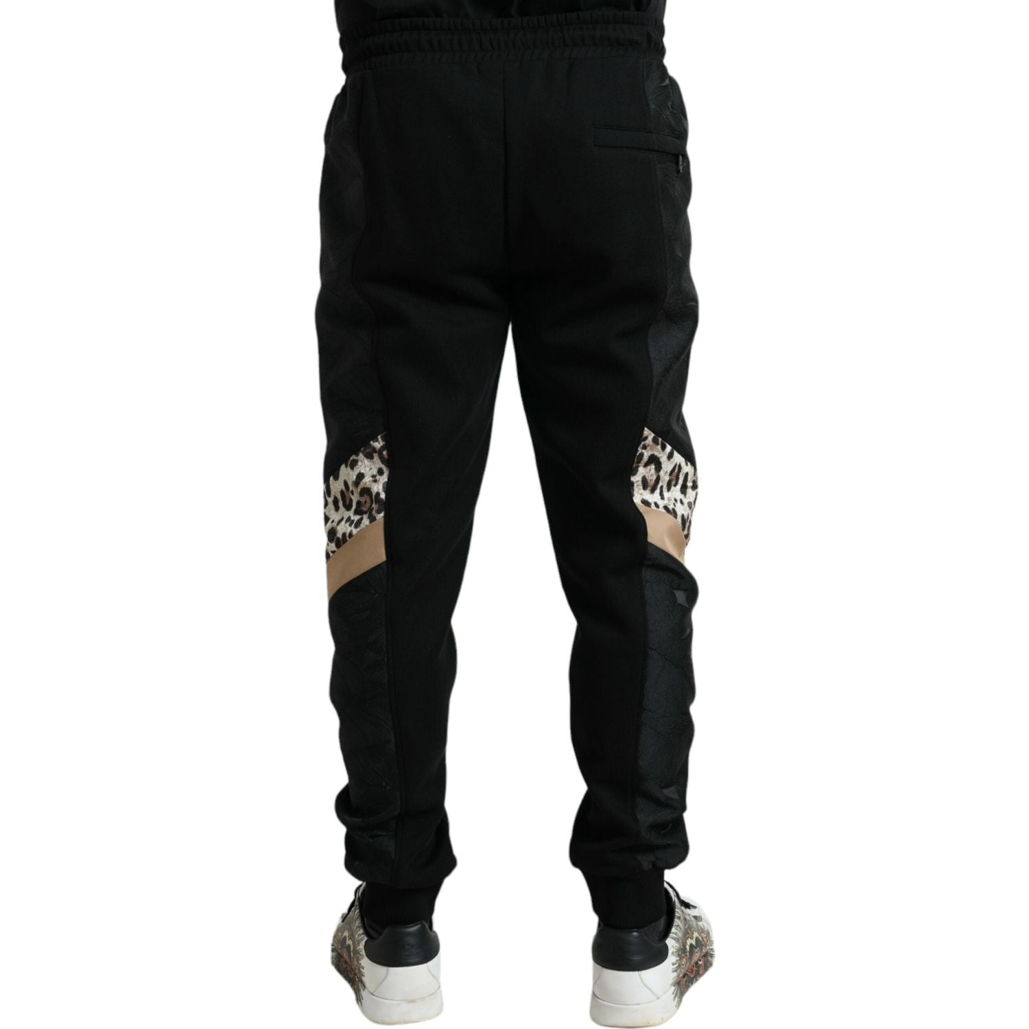 Dolce & Gabbana Black Cotton Slim Stretch Jogger Pants