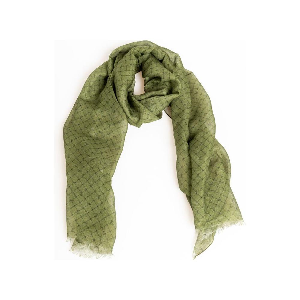 Trussardi Green Modal Men Scarf