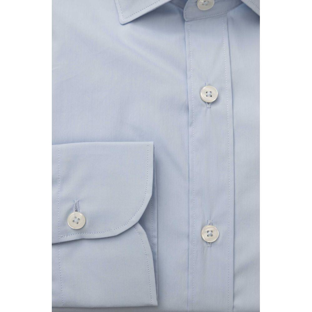 Bagutta Light Blue Cotton Shirt