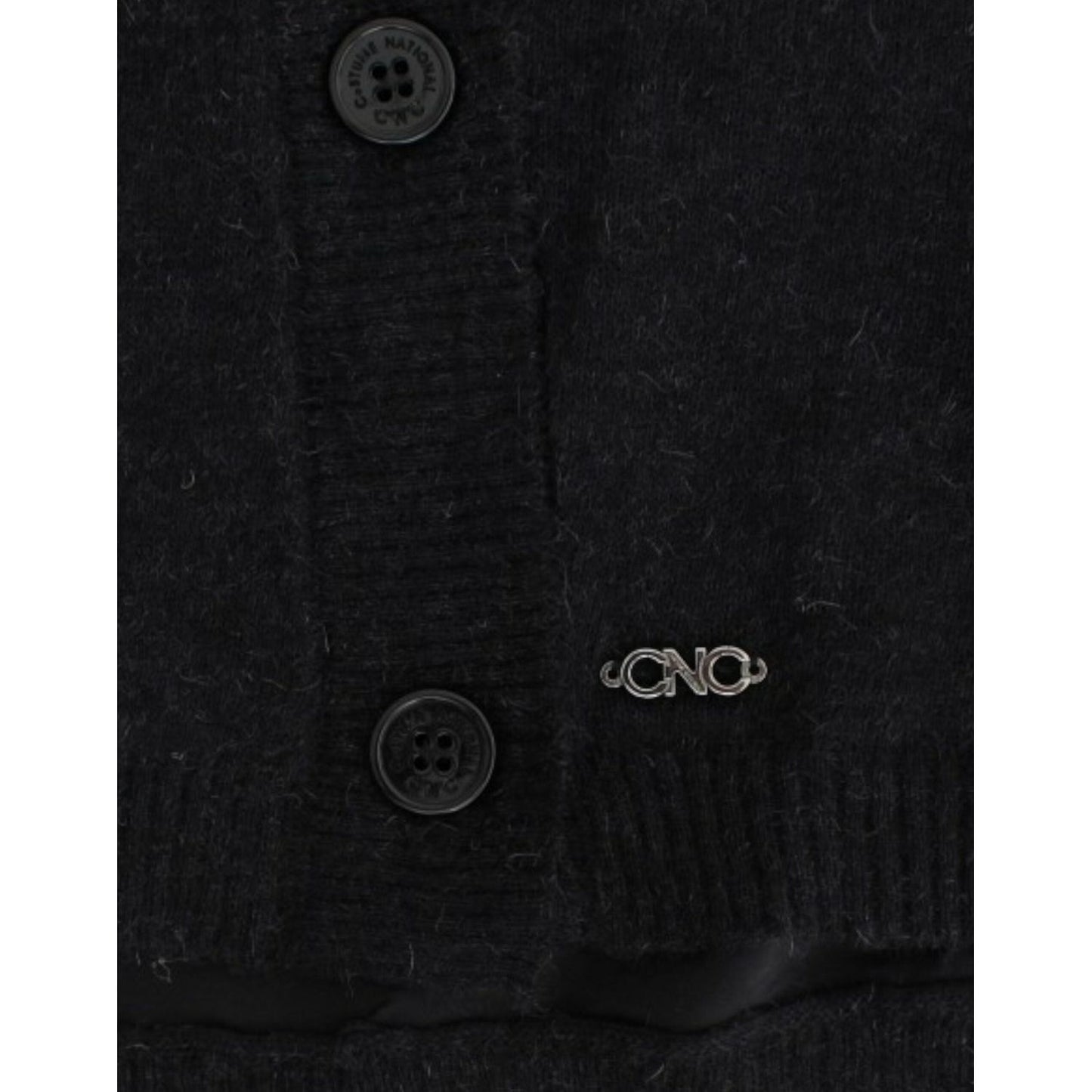 Costume National Gray wool alpaca cardigan