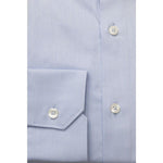 Bagutta Light Blue Cotton Men Shirt