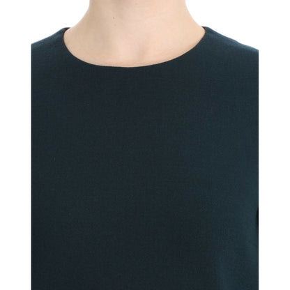 Dolce & Gabbana Green 3/4 sleeve wool blouse