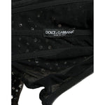Dolce & Gabbana Black Crystal Embellished A-line Gown Dress