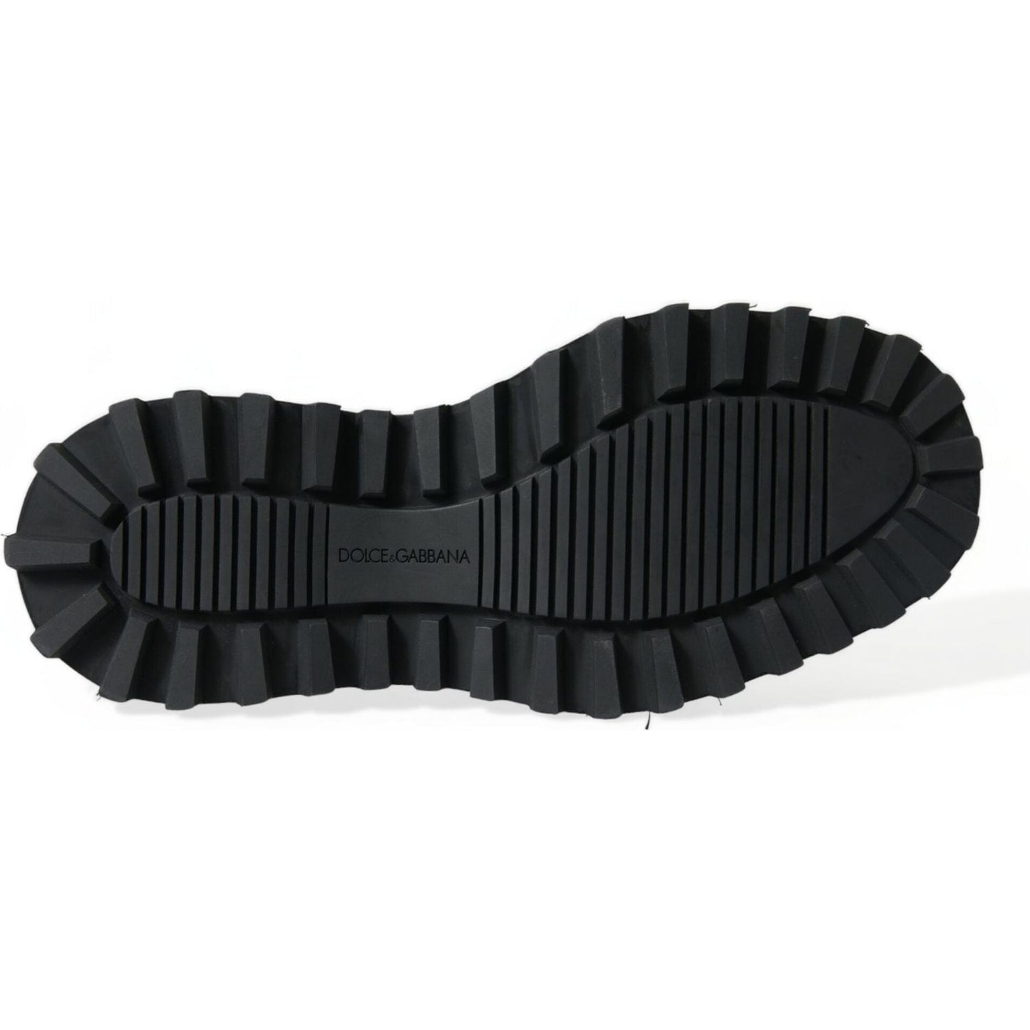 Dolce & Gabbana Black Leather Slip On Stretch Chelsea Boots Shoes