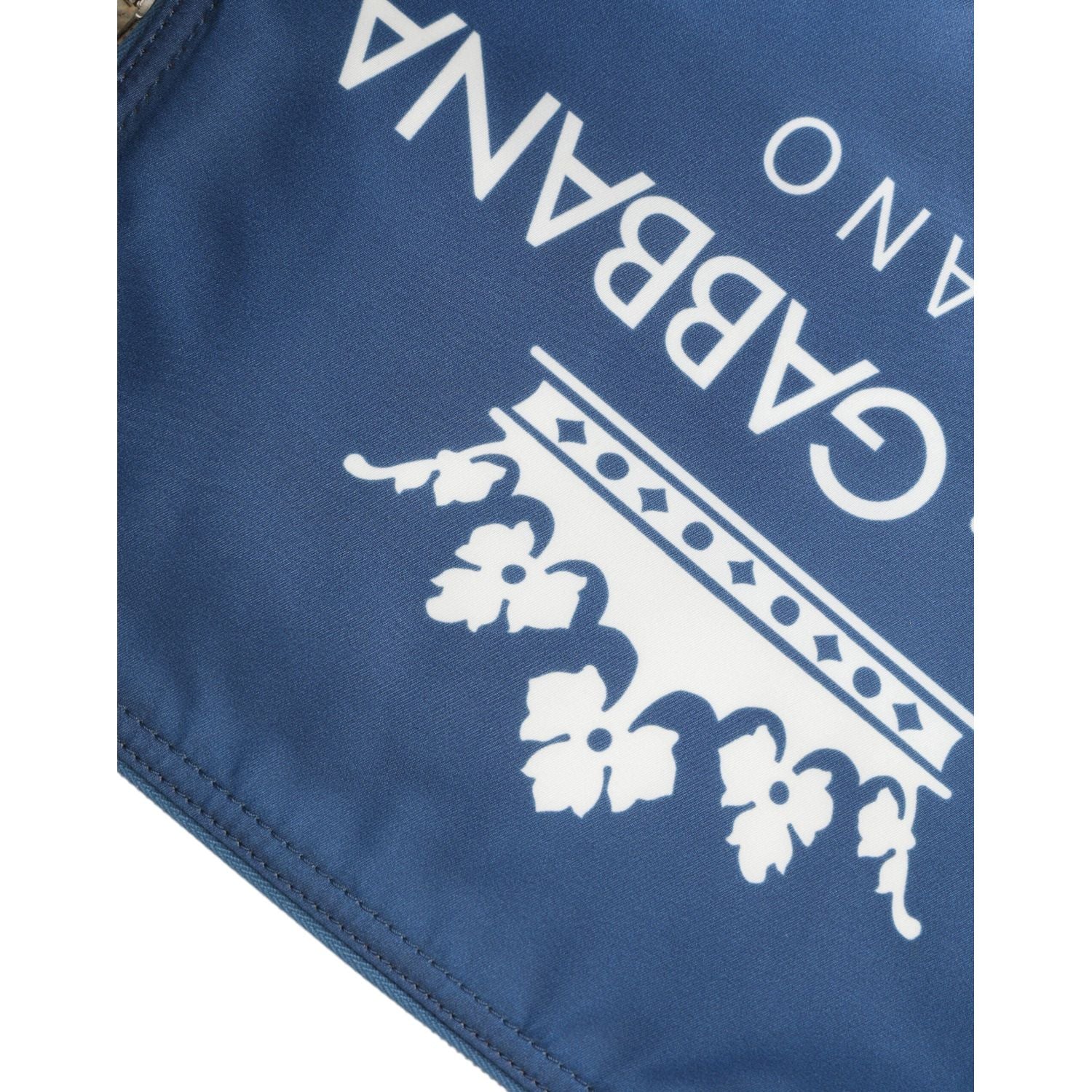 Dolce & Gabbana Blue DG Milano Print Nylon Pouch Clutch Men Bag