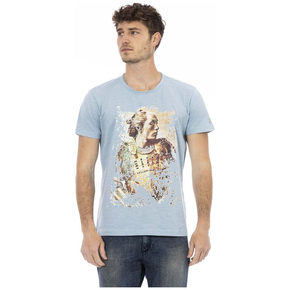 Trussardi Action Light Blue Cotton T-Shirt