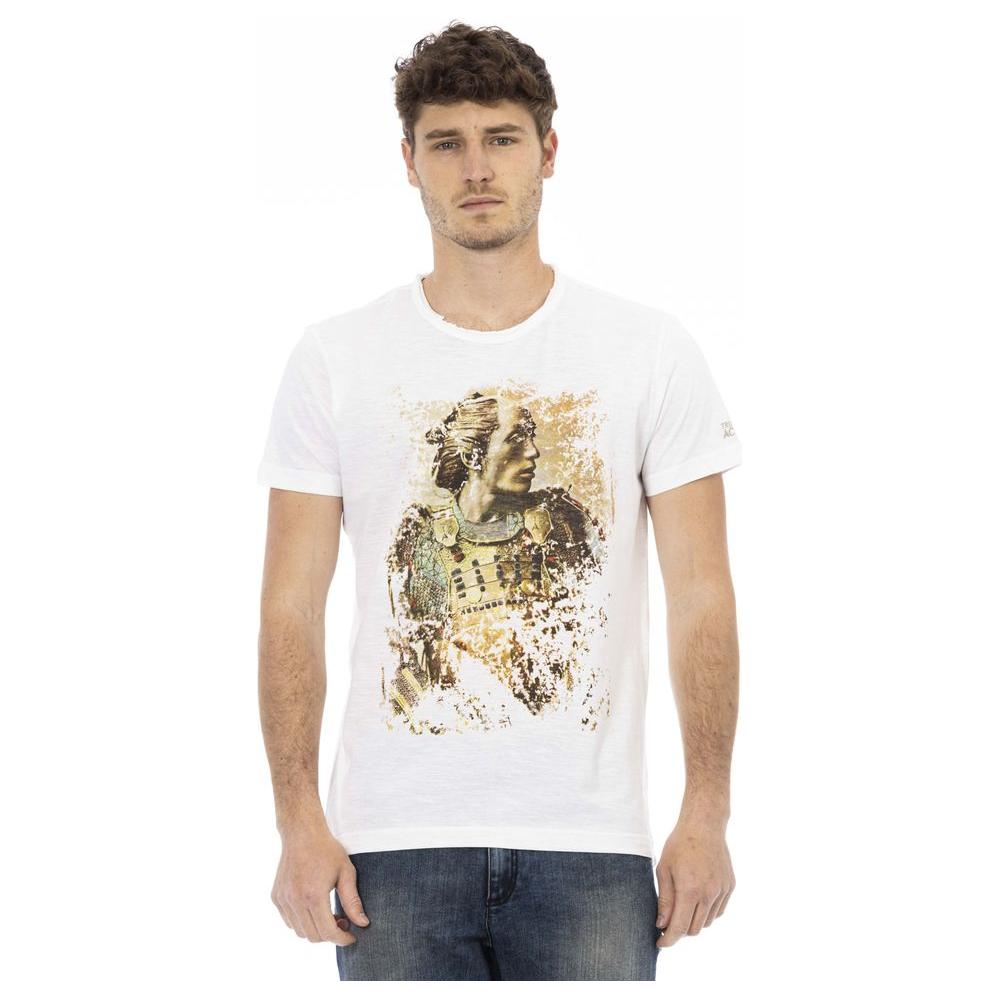 Trussardi Action White Cotton Men T-Shirt