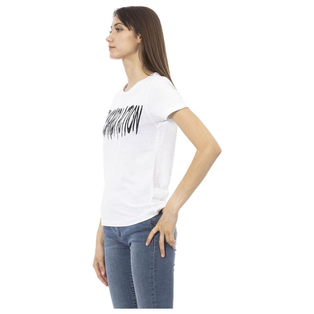 Trussardi Action White Cotton Women T-Shirt