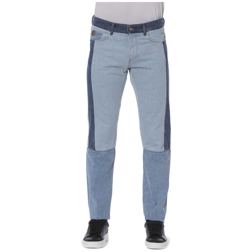 Trussardi Jeans Blue Cotton Men Jeans