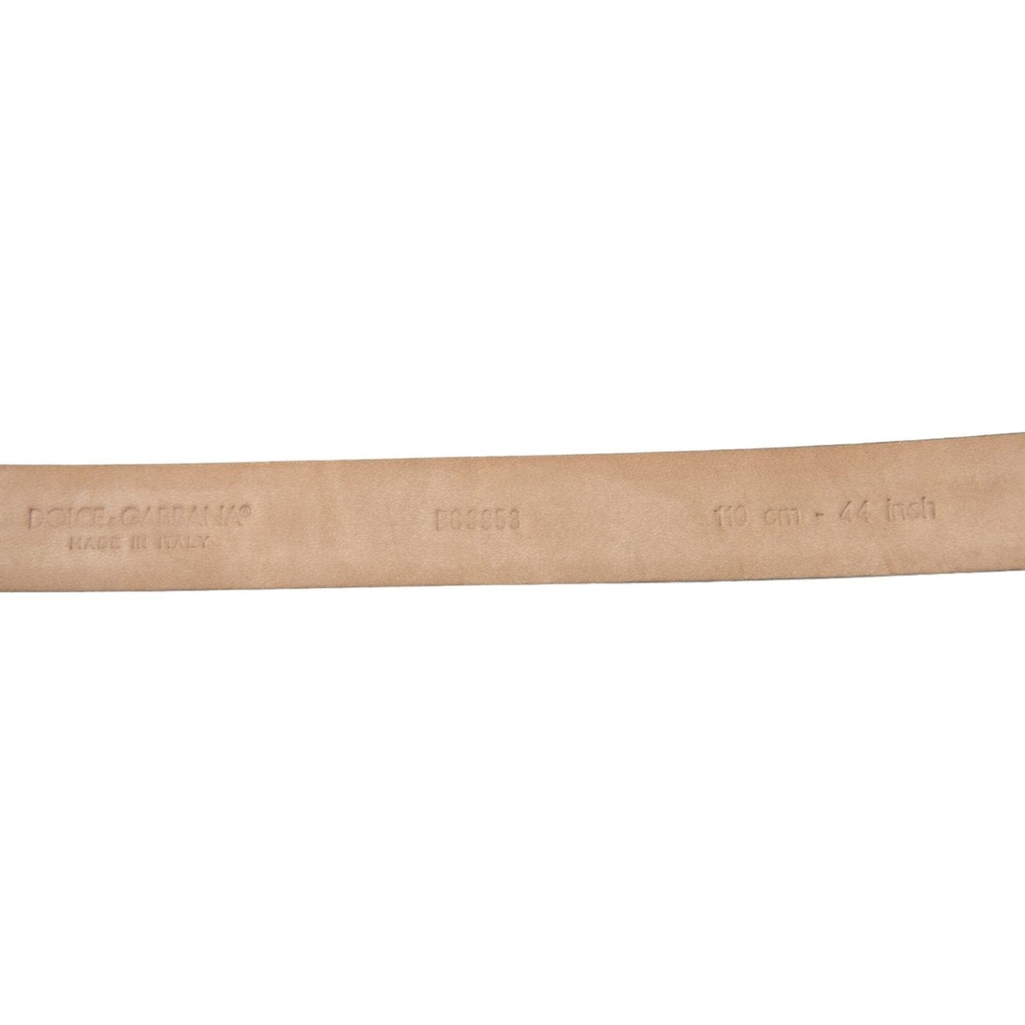 Dolce & Gabbana Dark Brown Leather Silver Metal Buckle Belt