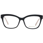Emilio Pucci Black Women Glasses Frame, full-rim square design, plastic material, demo lenses, size 54-15-140, with branded case.