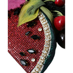 Dolce & Gabbana Red Watermelon Cherry Crystal Hairband Statement Diadem SMY101418
