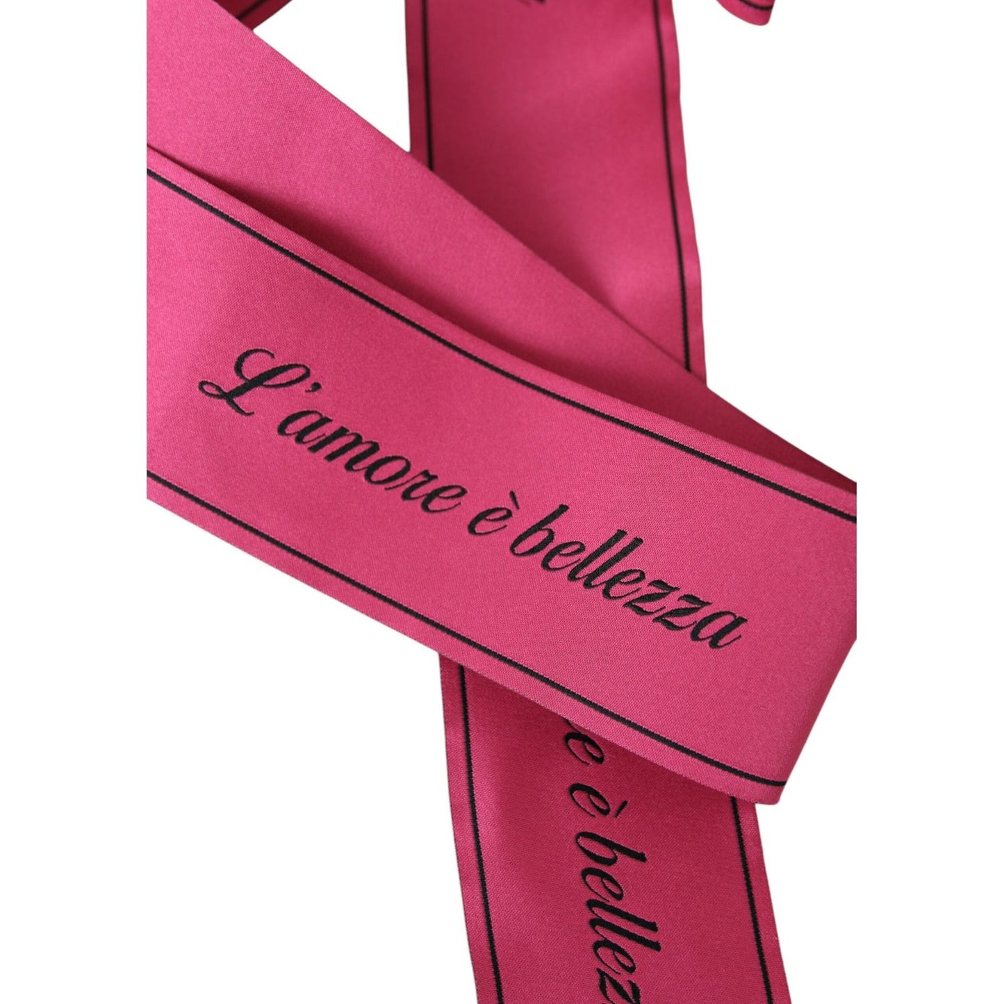 Dolce & Gabbana Pink L'Amore E'Bellezza Waist Belt